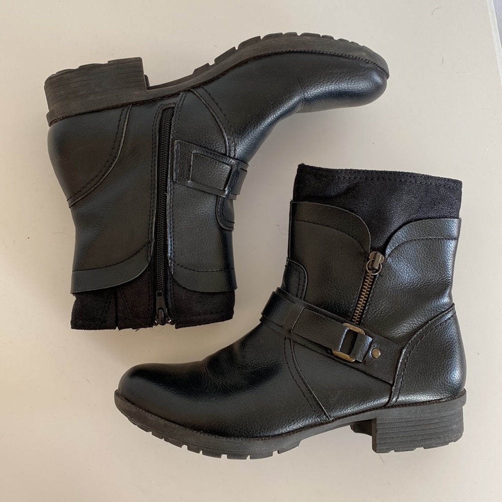 Clarks black riddle avant boot, 10